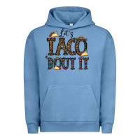 Pigment Pebble Blue let's taco bout it Urban Hoodie - CowhideDigitalArt
