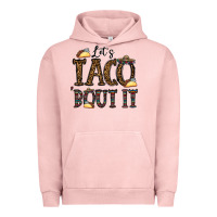 Pigment Salmon let's taco bout it Urban Hoodie - CowhideDigitalArt