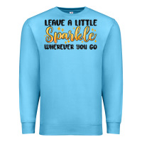 Ocean Blue leave a little sparkle wherever you go Premium Sweatshirt - MaliasSmallBusiness