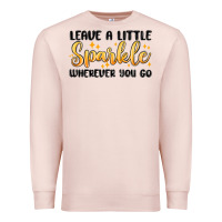 Pale Pink leave a little sparkle wherever you go Premium Sweatshirt - MaliasSmallBusiness
