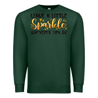 Sports Green leave a little sparkle wherever you go Premium Sweatshirt - MaliasSmallBusiness