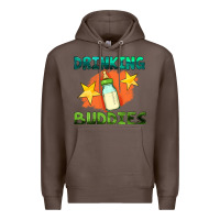 Coffee drinking buddies with baby bottle Premium Hoodie - HRA Design Shop