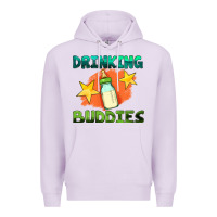 Lilac drinking buddies with baby bottle Premium Hoodie - HRA Design Shop