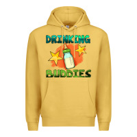 Antique Gold drinking buddies with baby bottle Premium Hoodie - HRA Design Shop