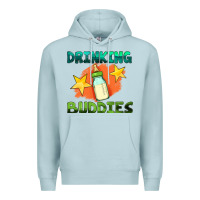Blue Mist drinking buddies with baby bottle Premium Hoodie - HRA Design Shop