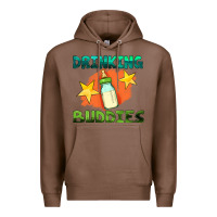 Chestnut drinking buddies with baby bottle Premium Hoodie - HRA Design Shop