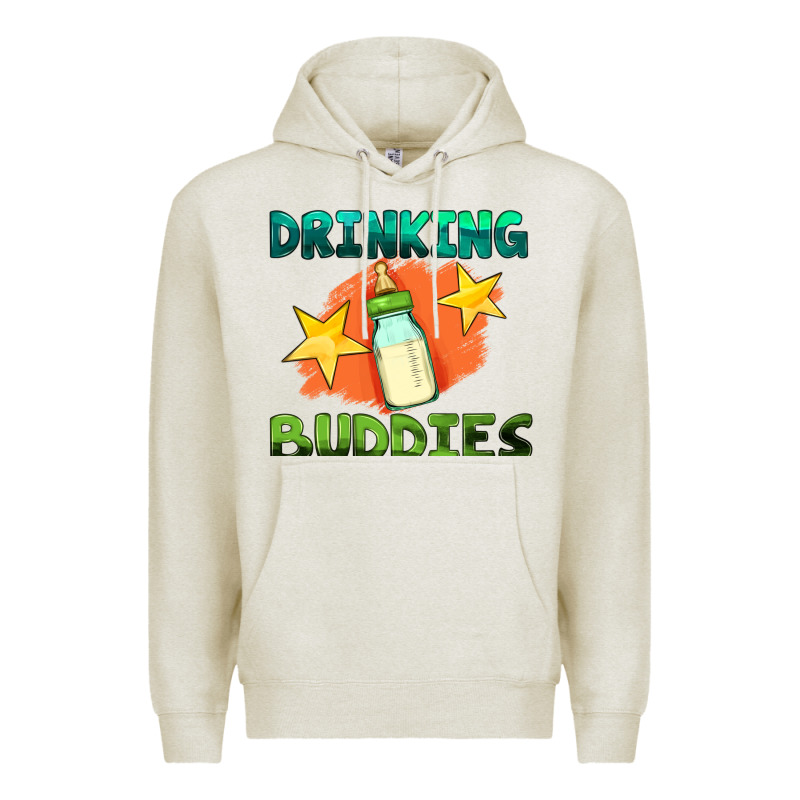 Drinking Buddies With Baby Bottle Premium Hoodie by HRA Design Shop | Teevron
