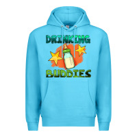 Ocean Blue drinking buddies with baby bottle Premium Hoodie - HRA Design Shop