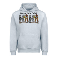 Heather Grey mama to be called mama Urban Hoodie - CowhideDigitalArt