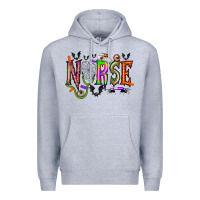 Heather Grey nurse halloween Premium Hoodie - RacoonDesign