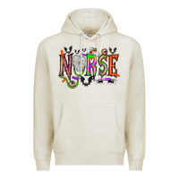 Oatmeal Heather nurse halloween Premium Hoodie - RacoonDesign