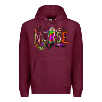 Burgundy nurse halloween Premium Hoodie - RacoonDesign