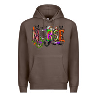 Coffee nurse halloween Premium Hoodie - RacoonDesign