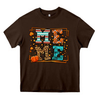 Chocolate Brown Fall Autumn Leopard Meme Heavy Core Tee - LillyAllenDesigns