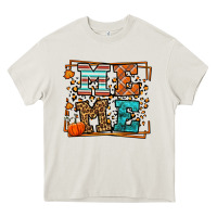 Cream Fall Autumn Leopard Meme Heavy Core Tee - LillyAllenDesigns