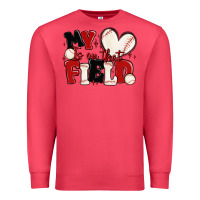 Cardinal my heart is on that field baseball Premium Sweatshirt - MaliasSmallBusiness