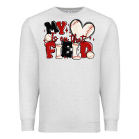 Oatmeal Heather my heart is on that field baseball Premium Sweatshirt - MaliasSmallBusiness