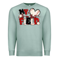 Seafoam my heart is on that field baseball Premium Sweatshirt - MaliasSmallBusiness