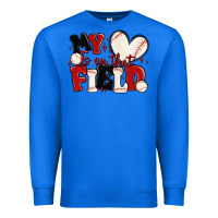 True Royal my heart is on that field baseball Premium Sweatshirt - MaliasSmallBusiness