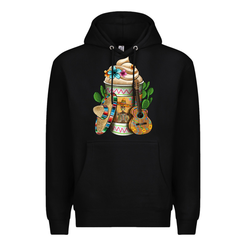 Mexican Hot Coffee Cup Premium Hoodie by FaDigitalArtStudio | Teevron