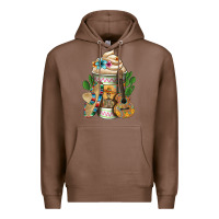 Chestnut mexican hot coffee cup Premium Hoodie - FaDigitalArtStudio