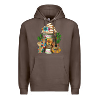 Coffee mexican hot coffee cup Premium Hoodie - FaDigitalArtStudio