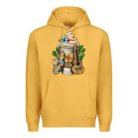 Mustard mexican hot coffee cup Premium Hoodie - FaDigitalArtStudio
