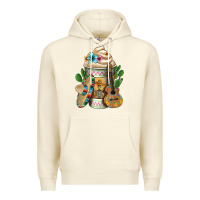 Sandshell mexican hot coffee cup Premium Hoodie - FaDigitalArtStudio