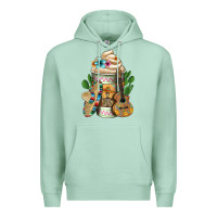 Seafoam mexican hot coffee cup Premium Hoodie - FaDigitalArtStudio