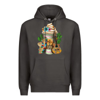 Smoke mexican hot coffee cup Premium Hoodie - FaDigitalArtStudio