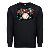 Black baseball mom Premium Sweatshirt - MaliasSmallBusiness