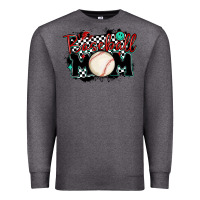 Charcoal Heather baseball mom Premium Sweatshirt - MaliasSmallBusiness