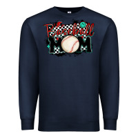 Navy baseball mom Premium Sweatshirt - MaliasSmallBusiness