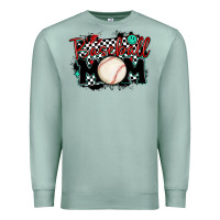 Seafoam baseball mom Premium Sweatshirt - MaliasSmallBusiness