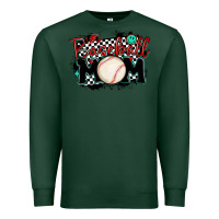 Sports Green baseball mom Premium Sweatshirt - MaliasSmallBusiness