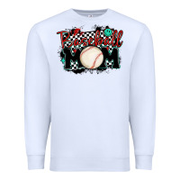 White baseball mom Premium Sweatshirt - MaliasSmallBusiness