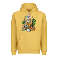 Antique Gold mexican hot coffee cup Premium Hoodie - FaDigitalArtStudio
