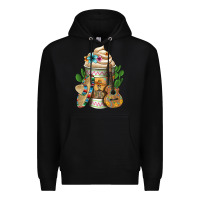 Black mexican hot coffee cup Premium Hoodie - FaDigitalArtStudio