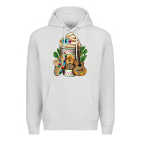 Dove Grey mexican hot coffee cup Premium Hoodie - FaDigitalArtStudio