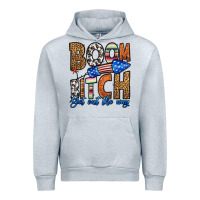 Heather Grey boom bitch get out the way Urban Hoodie - HRA Design Shop