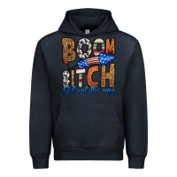 Navy boom bitch get out the way Urban Hoodie - HRA Design Shop