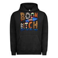 Pigment Black boom bitch get out the way Urban Hoodie - HRA Design Shop