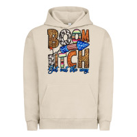 Pigment French Oak boom bitch get out the way Urban Hoodie - HRA Design Shop