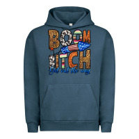 Pigment Midnight Navy boom bitch get out the way Urban Hoodie - HRA Design Shop