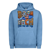 Pigment Pebble Blue boom bitch get out the way Urban Hoodie - HRA Design Shop