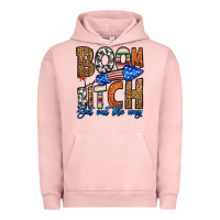 Pigment Salmon boom bitch get out the way Urban Hoodie - HRA Design Shop