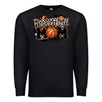 Black basketball mom Premium Sweatshirt - MaliasSmallBusiness