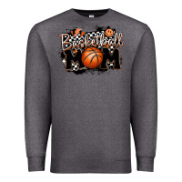 Charcoal Heather basketball mom Premium Sweatshirt - MaliasSmallBusiness