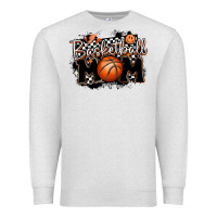 Oatmeal Heather basketball mom Premium Sweatshirt - MaliasSmallBusiness