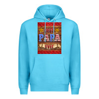 Ocean Blue best papa ever air freshener Premium Hoodie - HRA Design Shop
